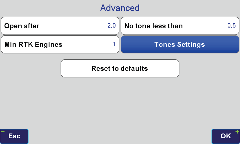 More Settings in Advanced screen.