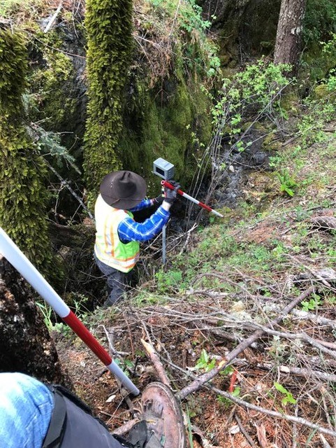 Down in a 60 foot deep canyon, we got it!